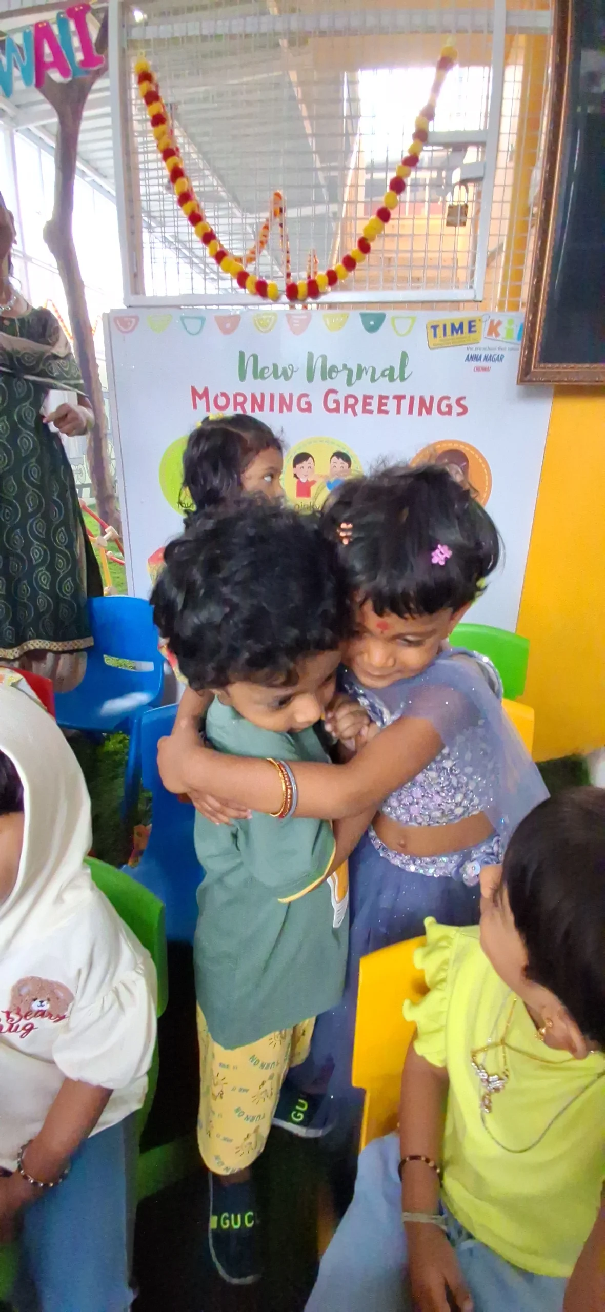 Rangoli activity at play school in Anna Nagar Chennai - photo 3