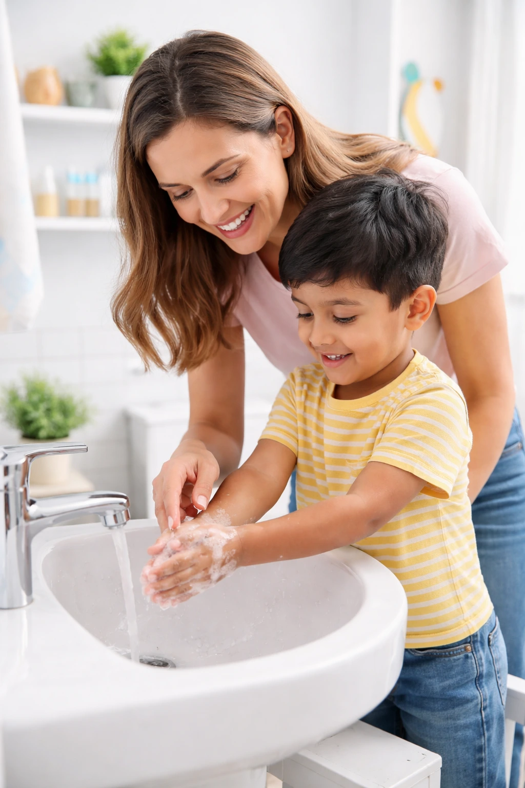 teach a child to clean himself