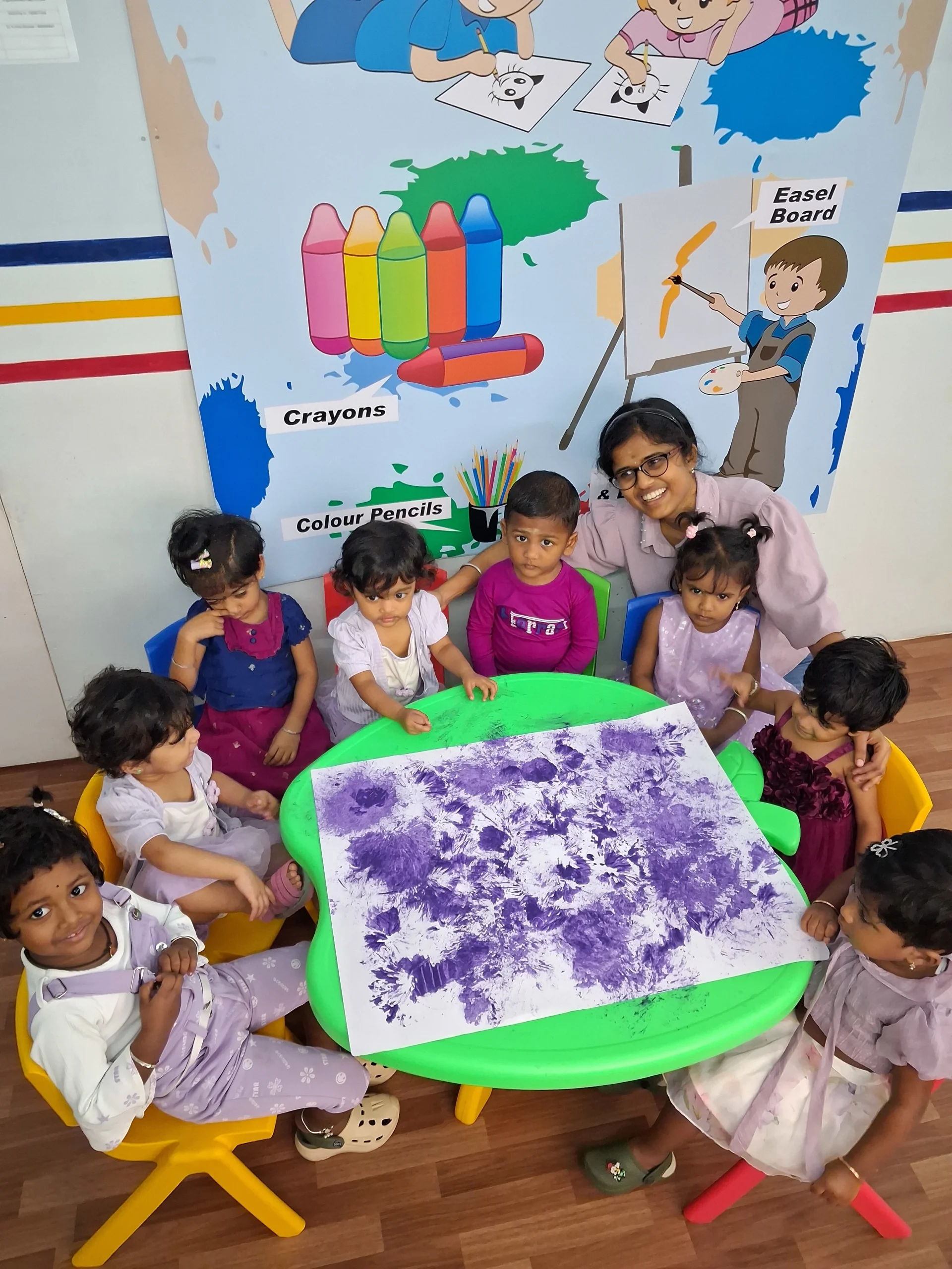 Story time at Time Kids Preschool Anna Nagar