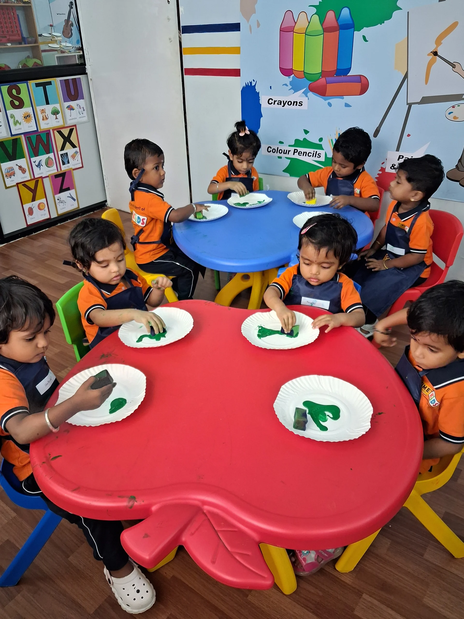 Premium playschool classroom in Anna Nagar, Chennai with children learning through guided play
